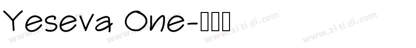 Yeseva One字体转换